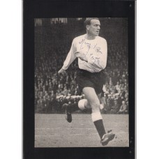 Autographed picture of Jim Langley the Fulham footballer. 